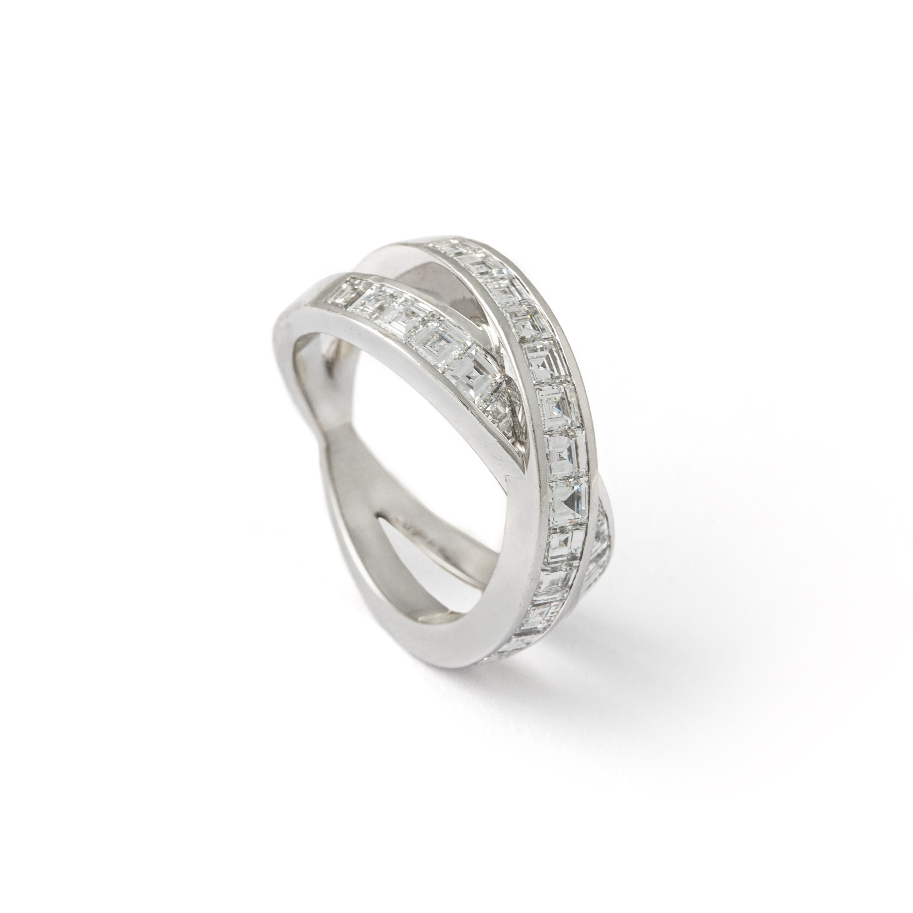 Chopard Diamond White Gold 18K Ring For Sale 2