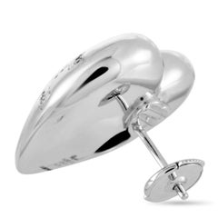 Chopard Diamond White Gold Heart Earrings
