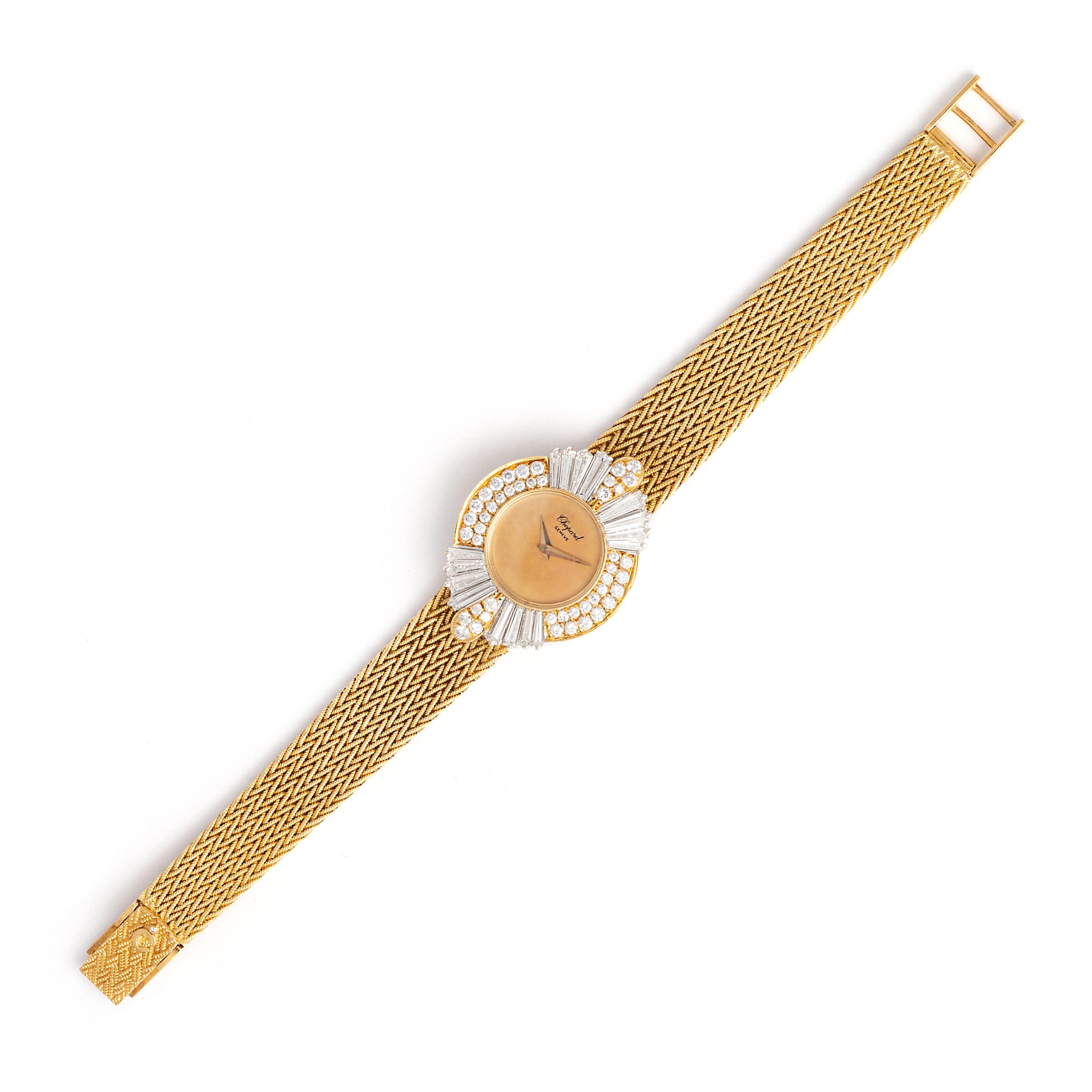 chopard gold watch