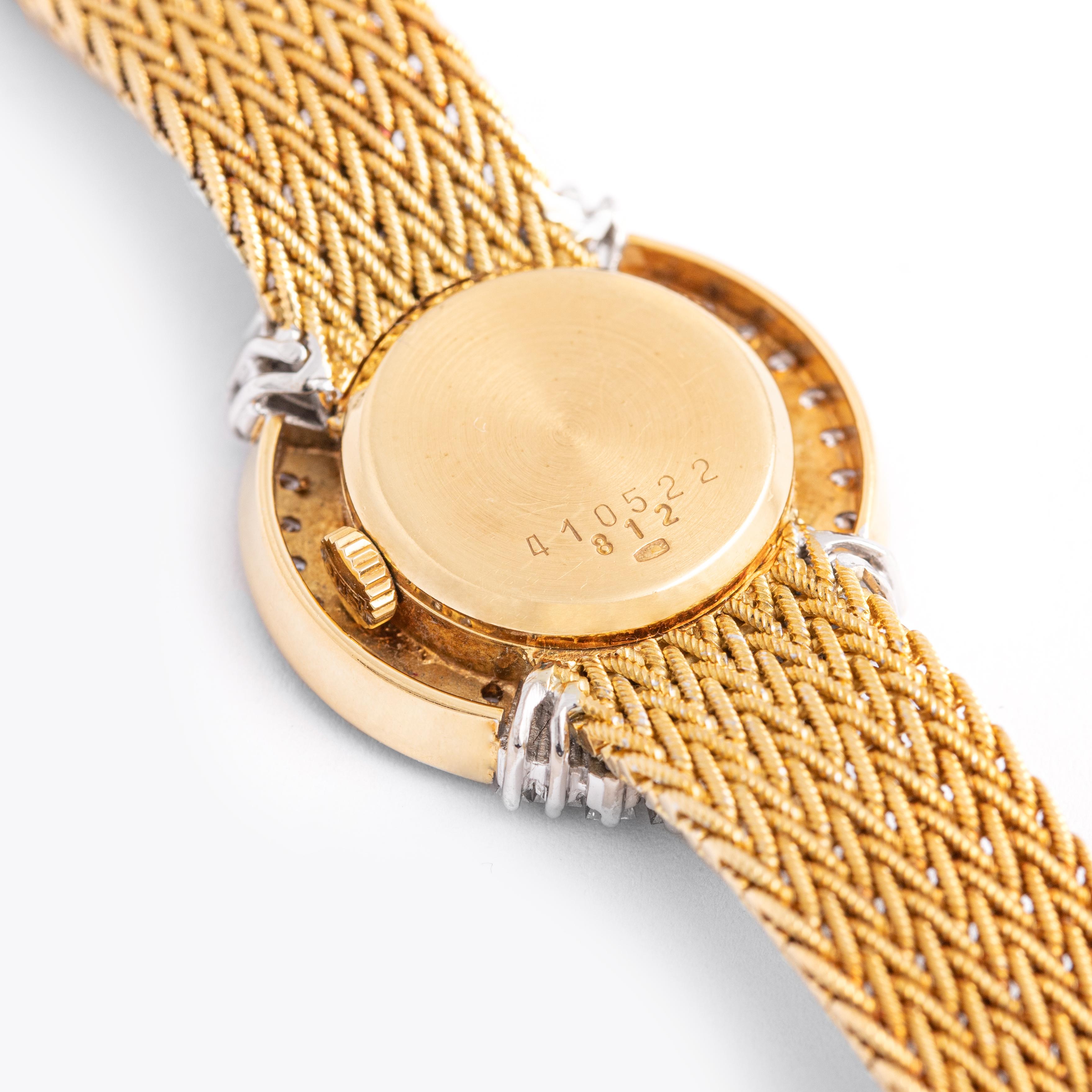 Baguette Cut Chopard Diamond Yellow Gold 18k Wristwatch