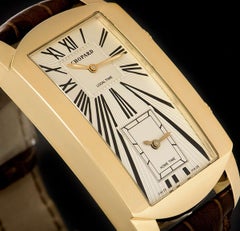 Chopard Dual Tec Rose Gold Silver Dial Original Leather Strap and Buckle