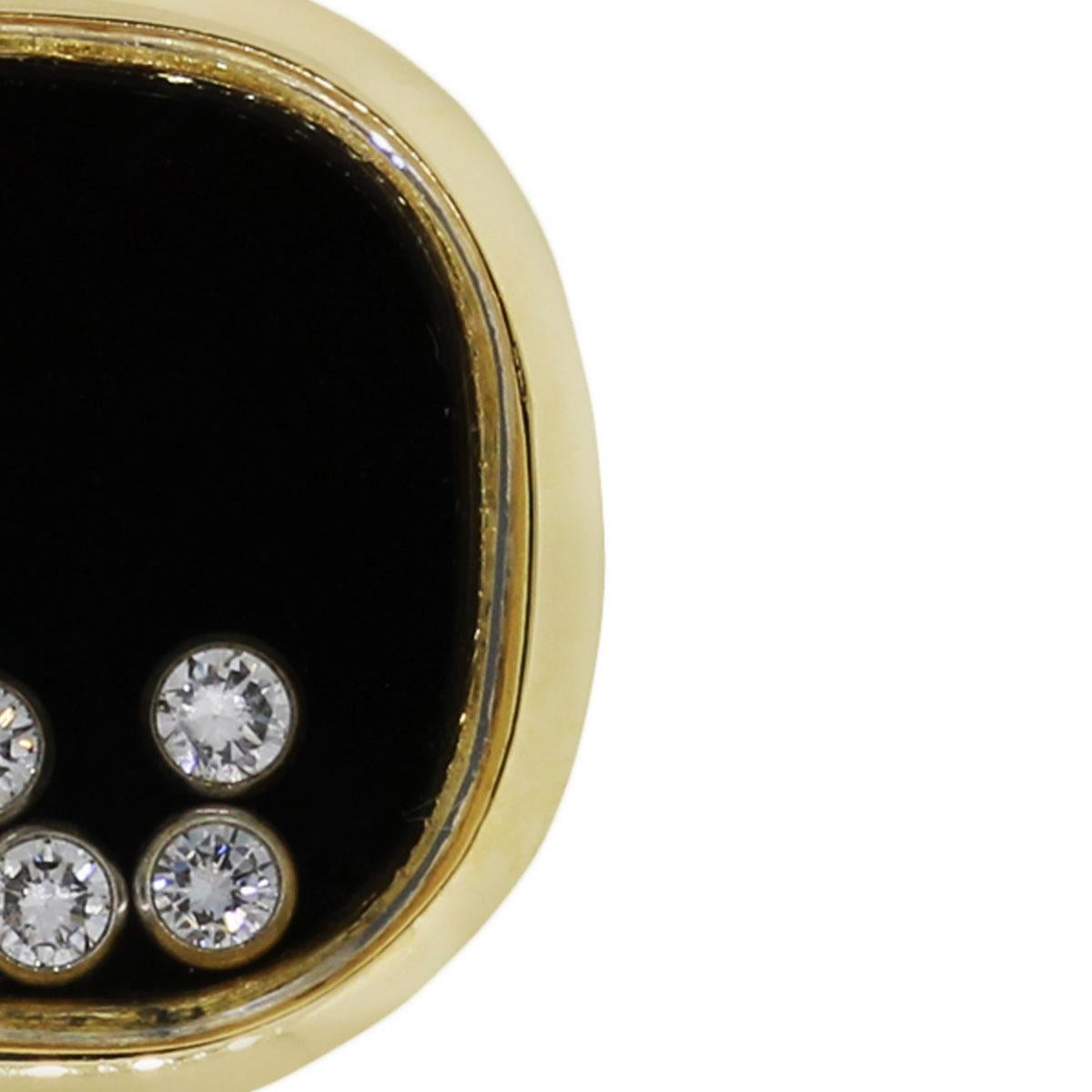 Fünf schwebender Herrenring mit Diamanten und Onyx von Chopard im Zustand „Hervorragend“ in Boca Raton, FL