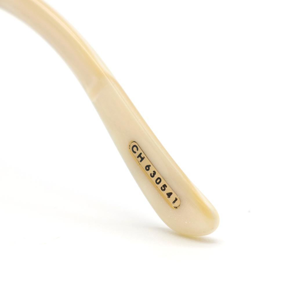 Chopard Schwebende Diamanten Elfenbein & Gold Sonnenbrille 4