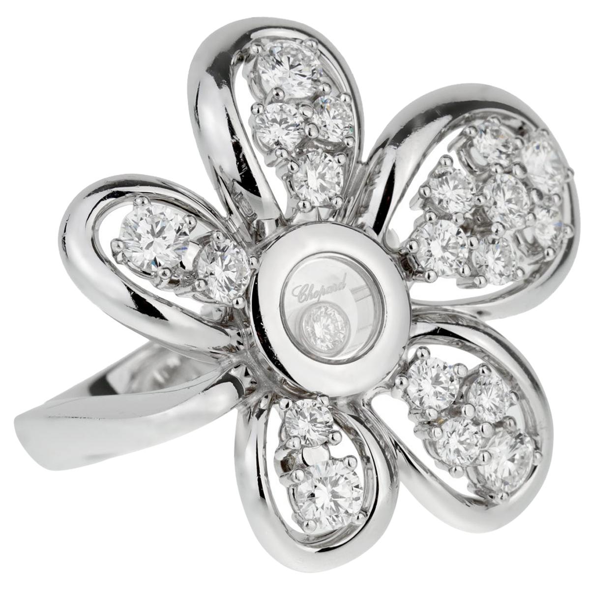 Chopard Flower Diamond White Gold Ring