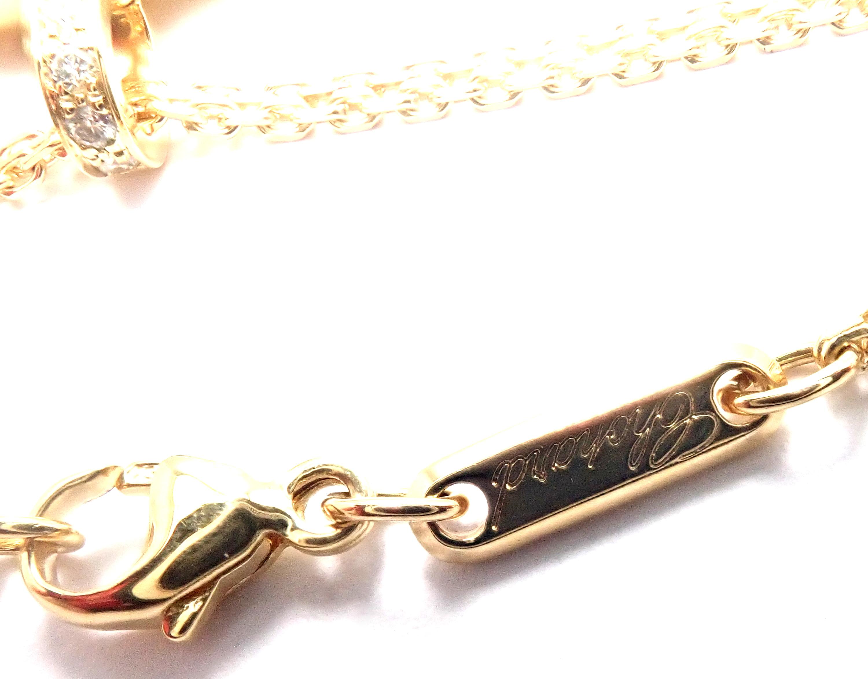 Chopard Fortune Diamond Yellow Gold Pendant Necklace 1