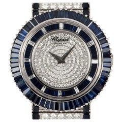 Chopard Fully Loaded Diamond and Blue Sapphire Set Watch 143001-1003