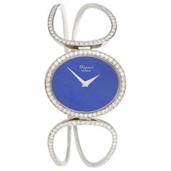 Chopard Montre Geneva en or et diamants Lapiz Lazuli de la fin du XXe siècle