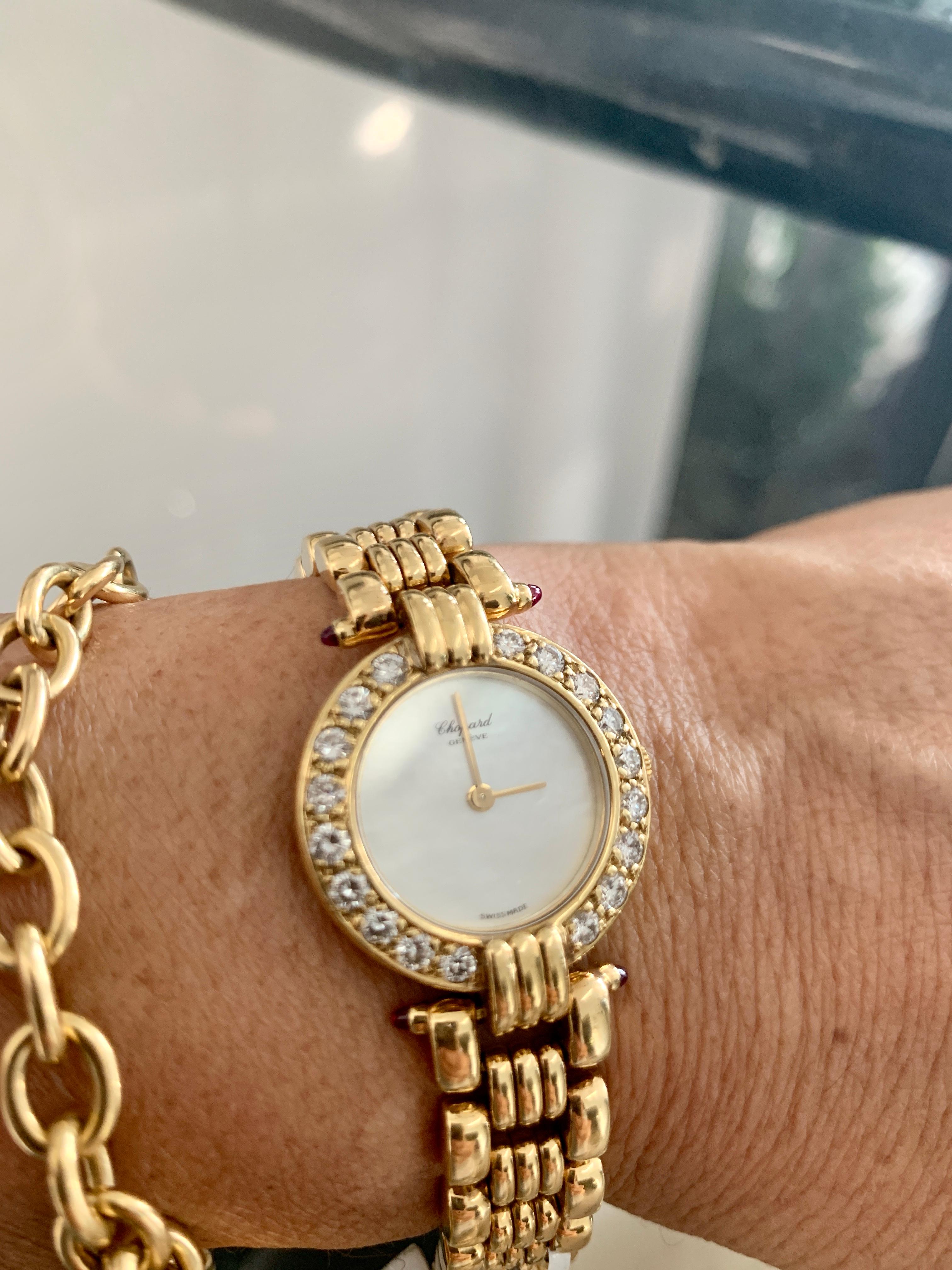 Chopard Geneve Classic Diamant-Zifferblatt 440296, 899 18 Karat Gelbgold Uhr 67 Gm 4