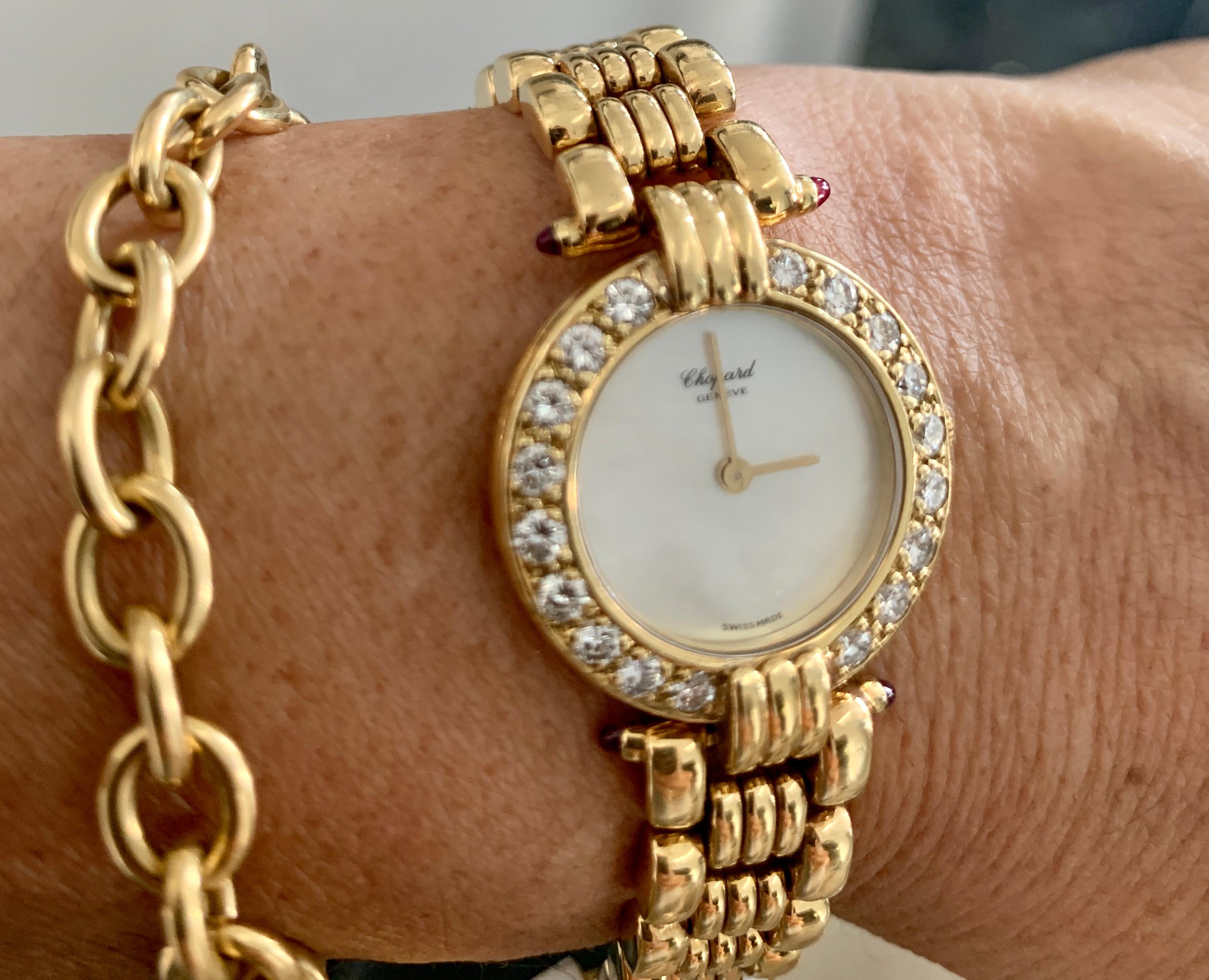Chopard Geneve Classic Diamant-Zifferblatt 440296, 899 18 Karat Gelbgold Uhr 67 Gm 6