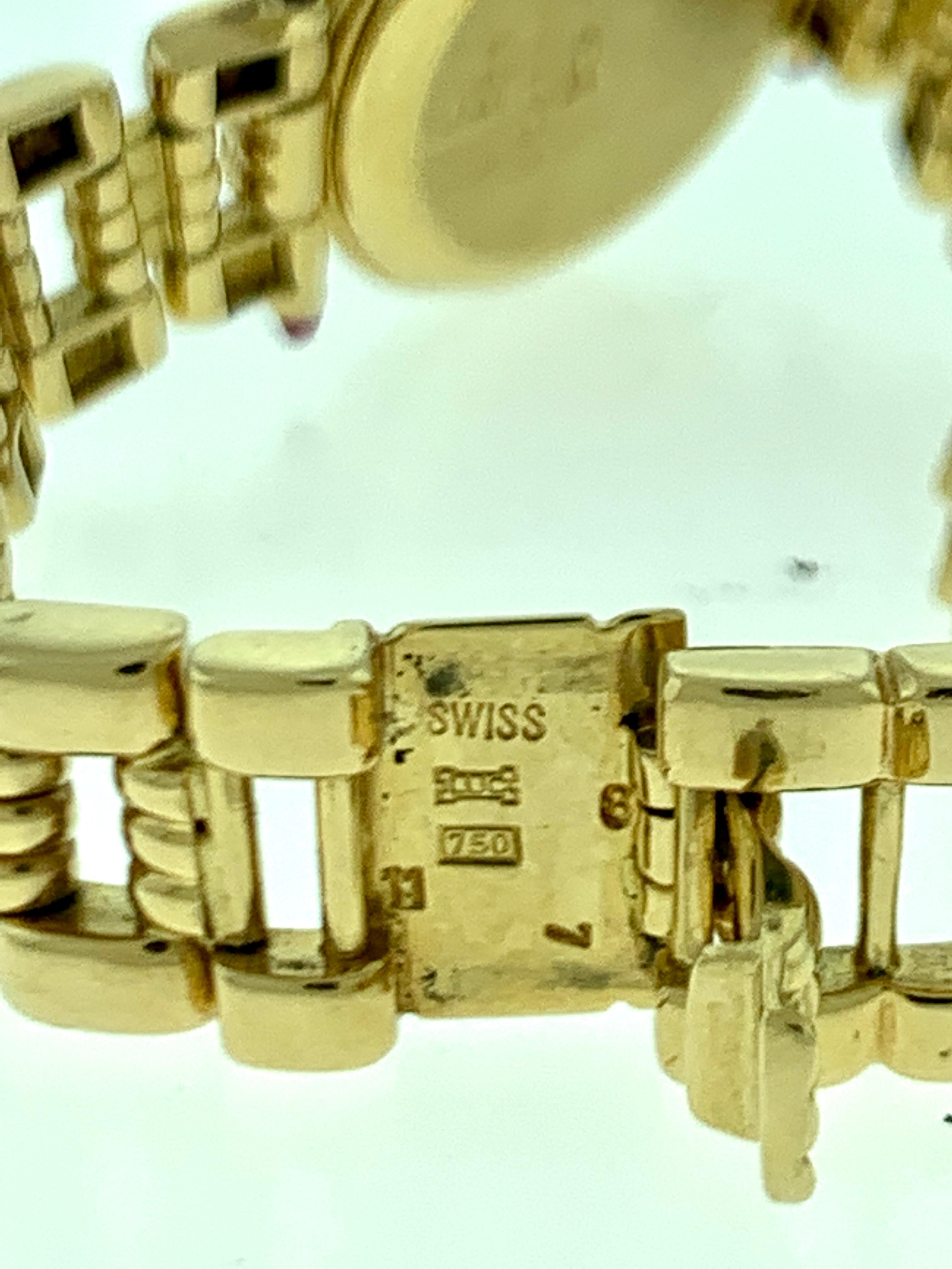Round Cut Chopard Geneve Classic Diamond Dial 440296, 899 18 Karat Yellow Gold Watch 67 Gm