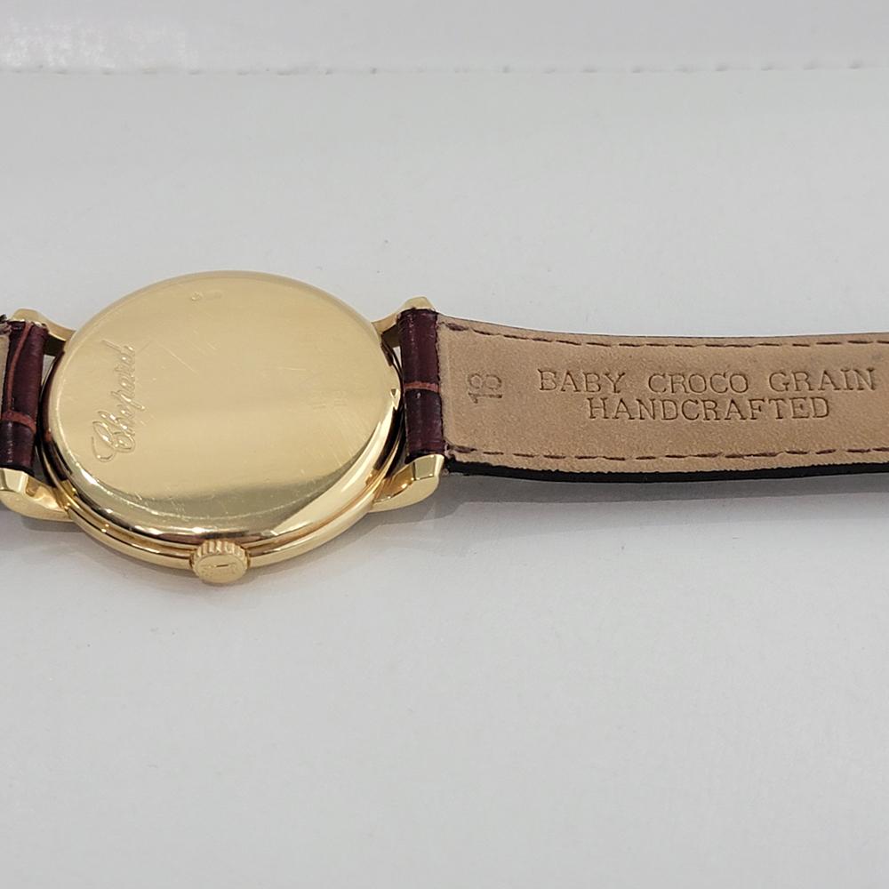 Chopard Geneve Classique Seit 1860 18K Gold 35mm Handaufzug Datum 1990er NA122 6