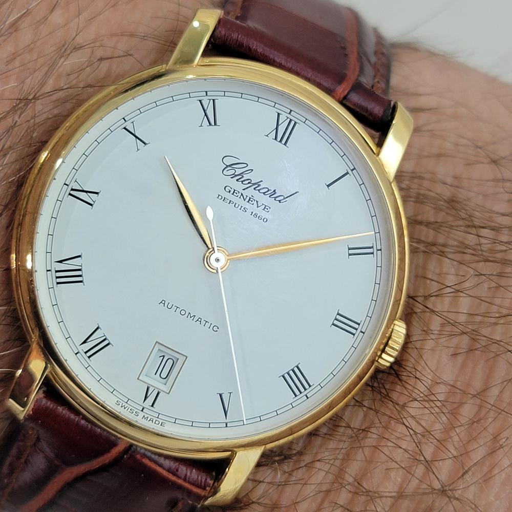 Chopard Geneve Classique Seit 1860 18K Gold 35mm Handaufzug Datum 1990er NA122 10