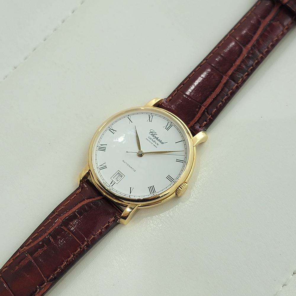 Chopard Geneve Classique Seit 1860 18K Gold 35mm Handaufzug Datum 1990er NA122 3