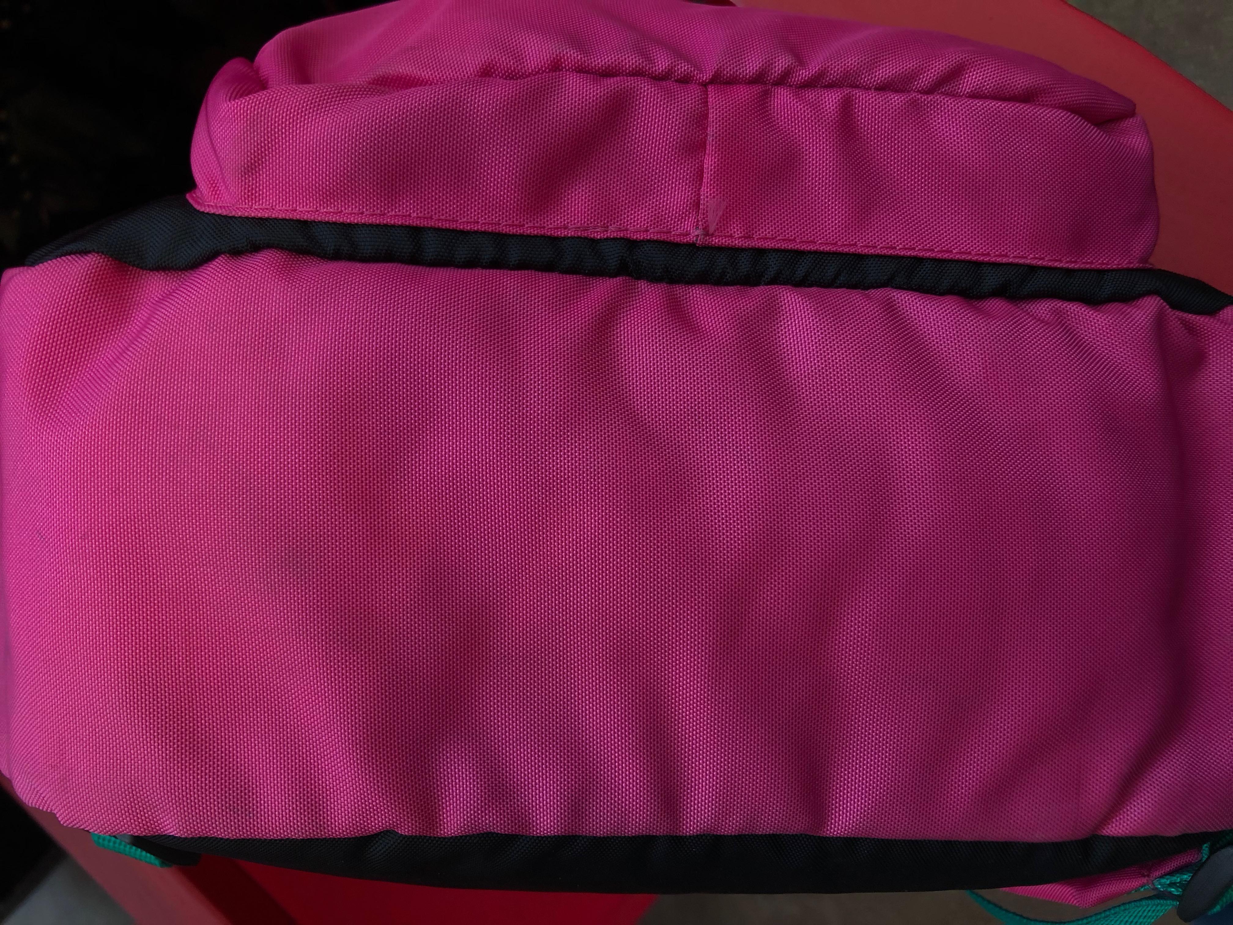 Chopard Genève Pink Nylon Backpack with Battery Operated Clock 5