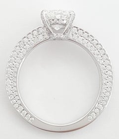 Chopard GIA zertifiziert 2,08 Karat Oval Brillantschliff Diamant Verlobungsring
