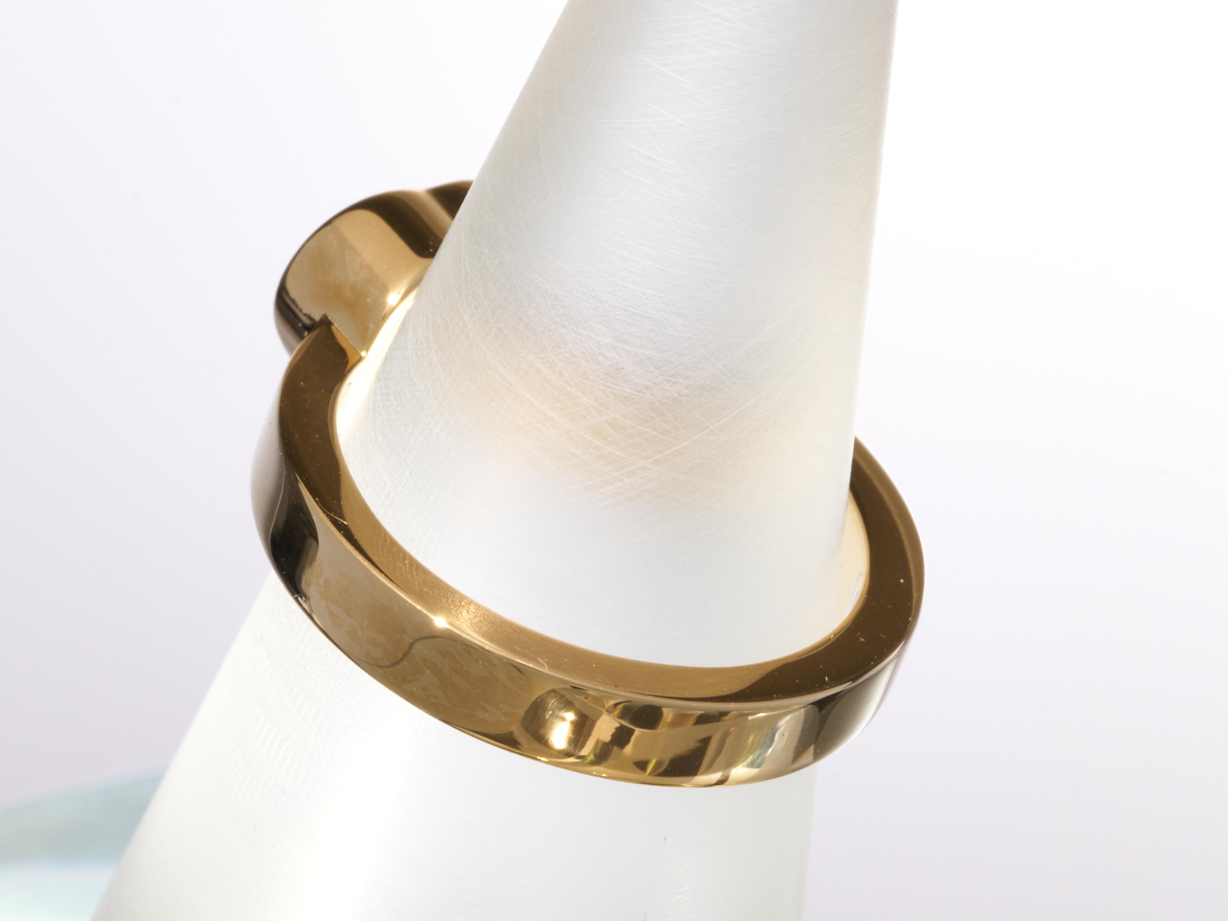 Chopard Gold Ring Happy Diamonds Icon Heart Ethical 18k RRP £1940 B&P EU 52 For Sale 10