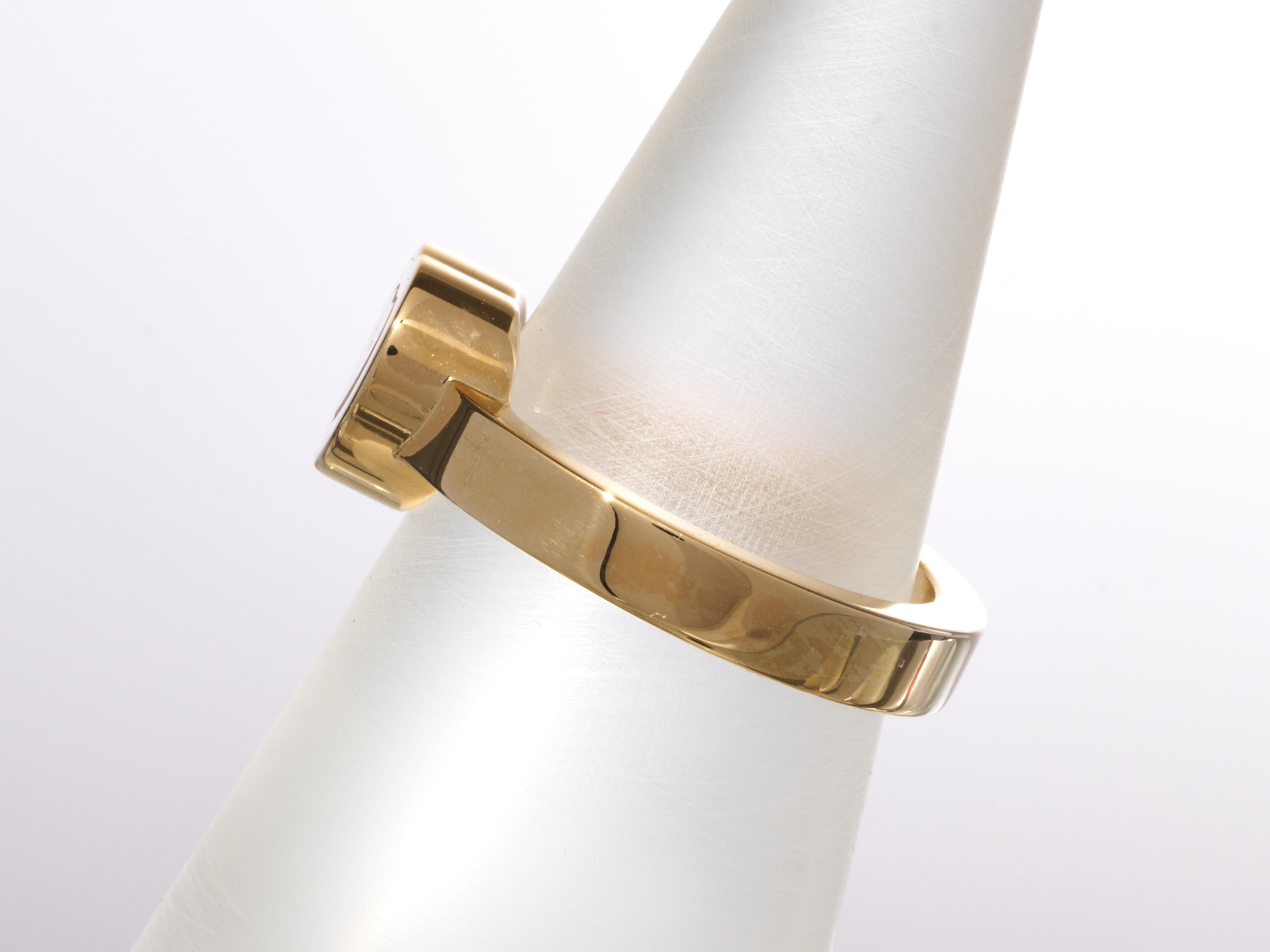 Chopard Gold Ring Happy Diamonds Icon Heart Ethical 18k RRP £1940 B&P EU 52 For Sale 11