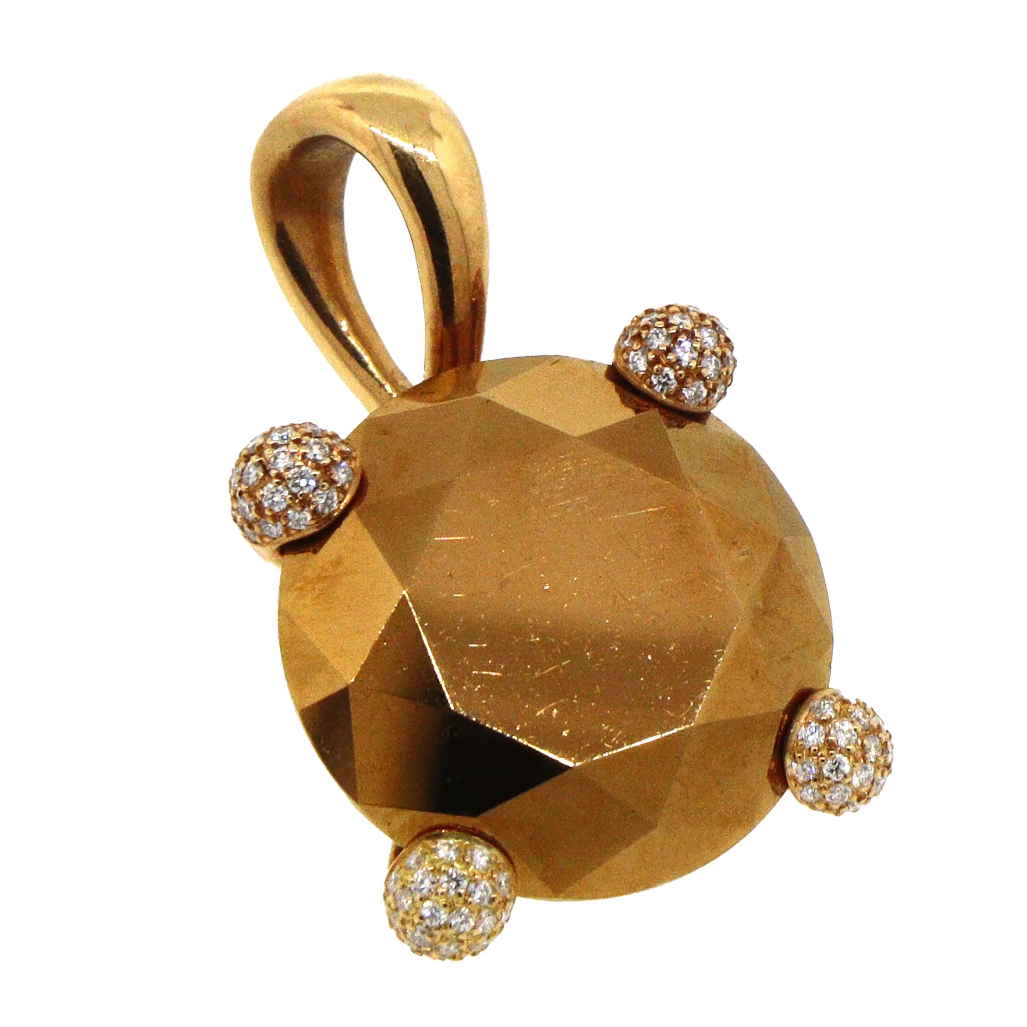 Donna Ciondolo Chopard Golden Diamond Collection - Catena non inclusa in vendita