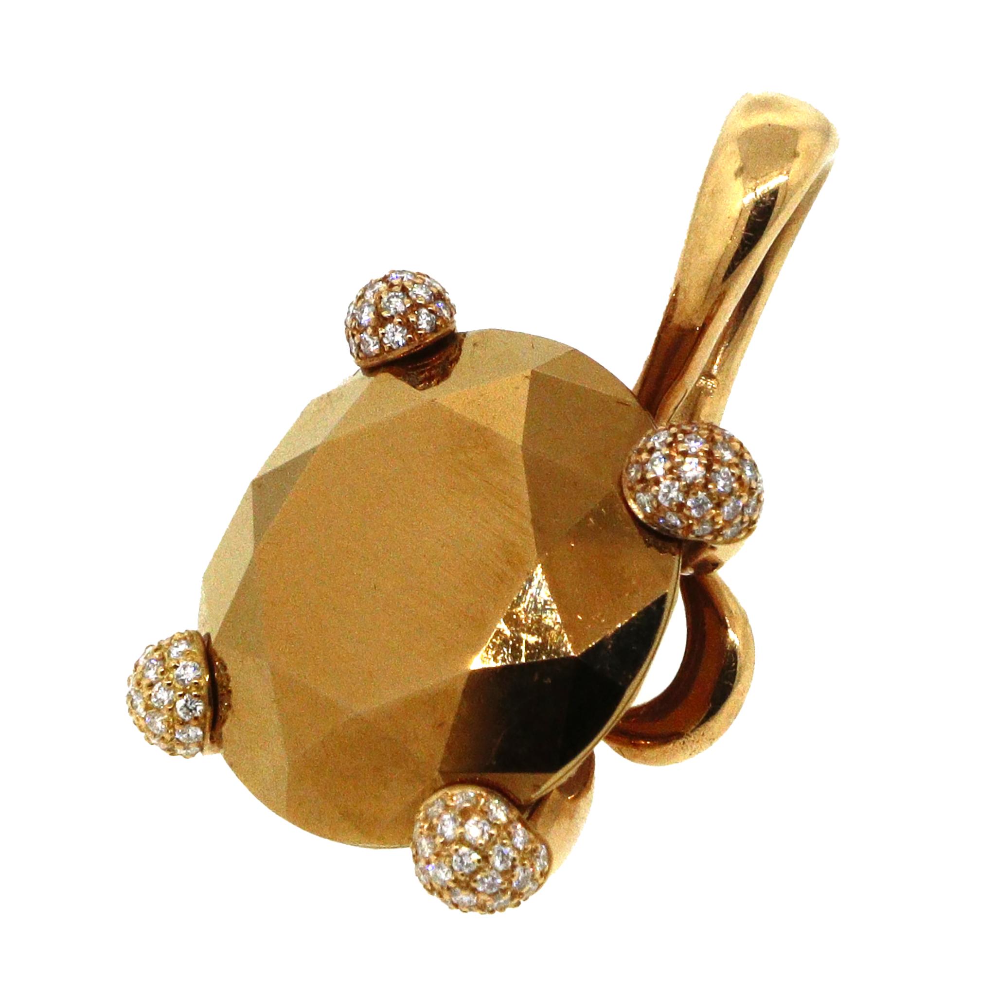 Ciondolo Chopard Golden Diamond Collection - Catena non inclusa in vendita 1