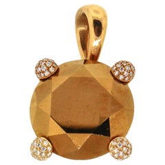 Pendentif collection Chopard en diamants dorés - Chaîne non incluse