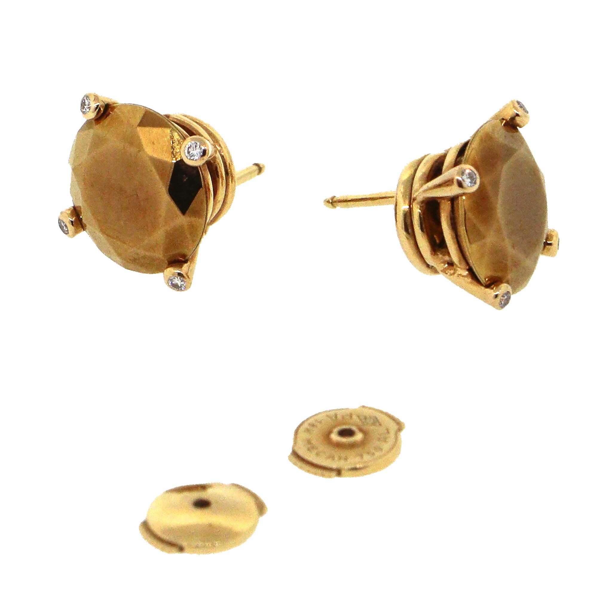 Chopard Golden Diamond Collection Ohrstecker aus der Kollektion (Rundschliff)