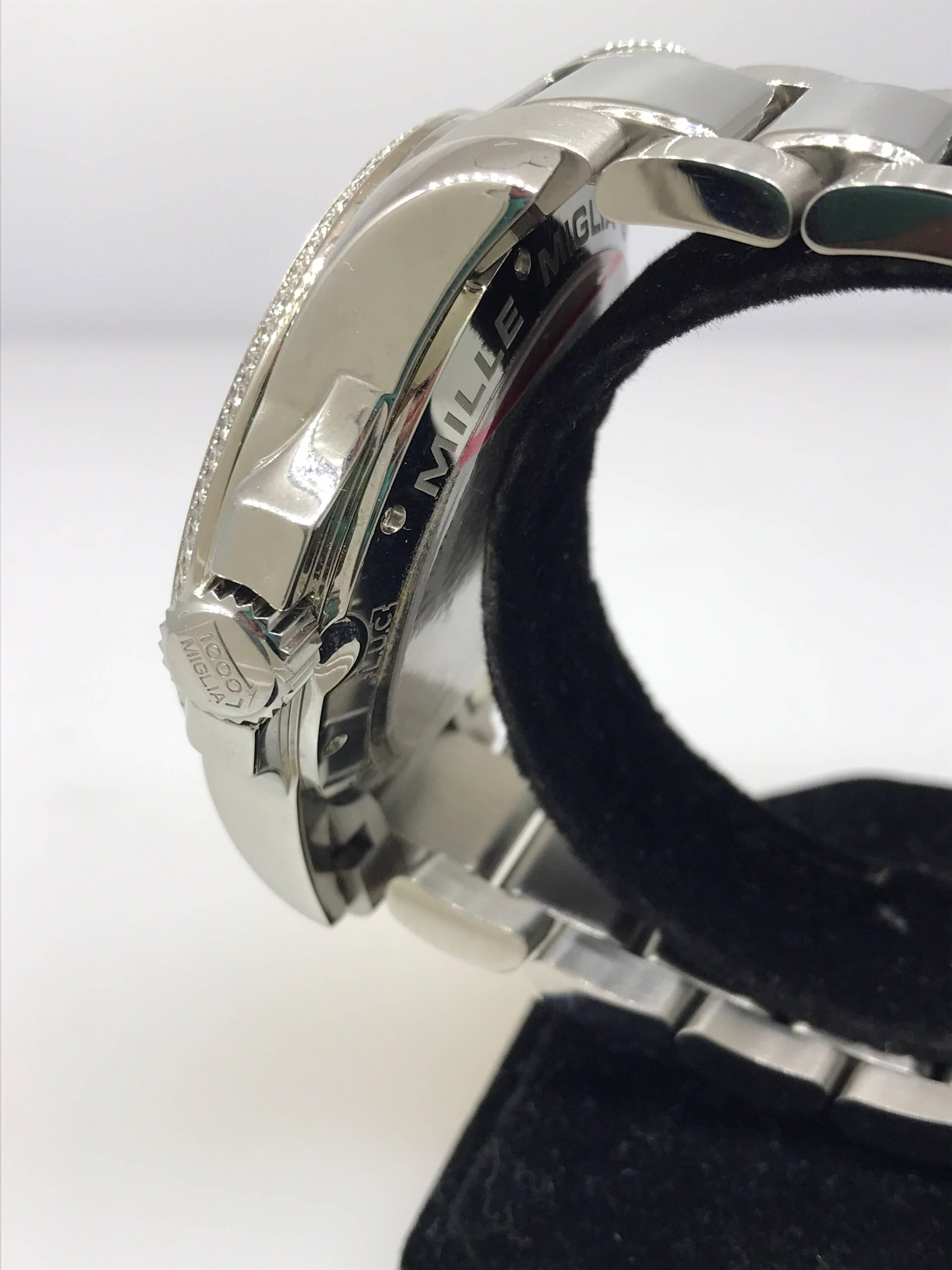 Chopard Gran Turismo Stainless Steel Bezel Bracelet Automatic Men’s Watch For Sale 2