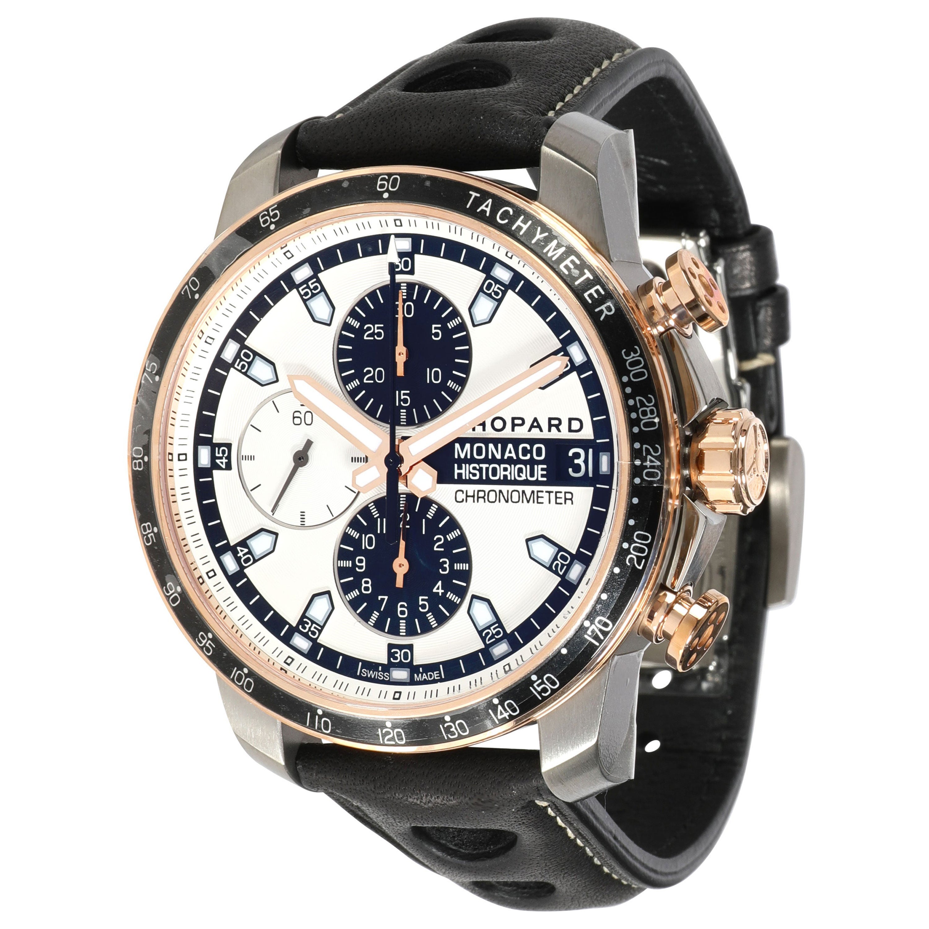 Chopard Grand Prix de Monaco Historique 168570-9001 Men
s Watch in 18kt Titanium