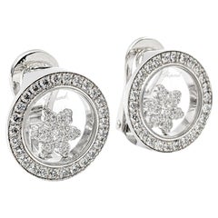 Chopard Happy 1,06 Karat Diamant-Schneeflocken-Ohrringe 18kt Weißgold