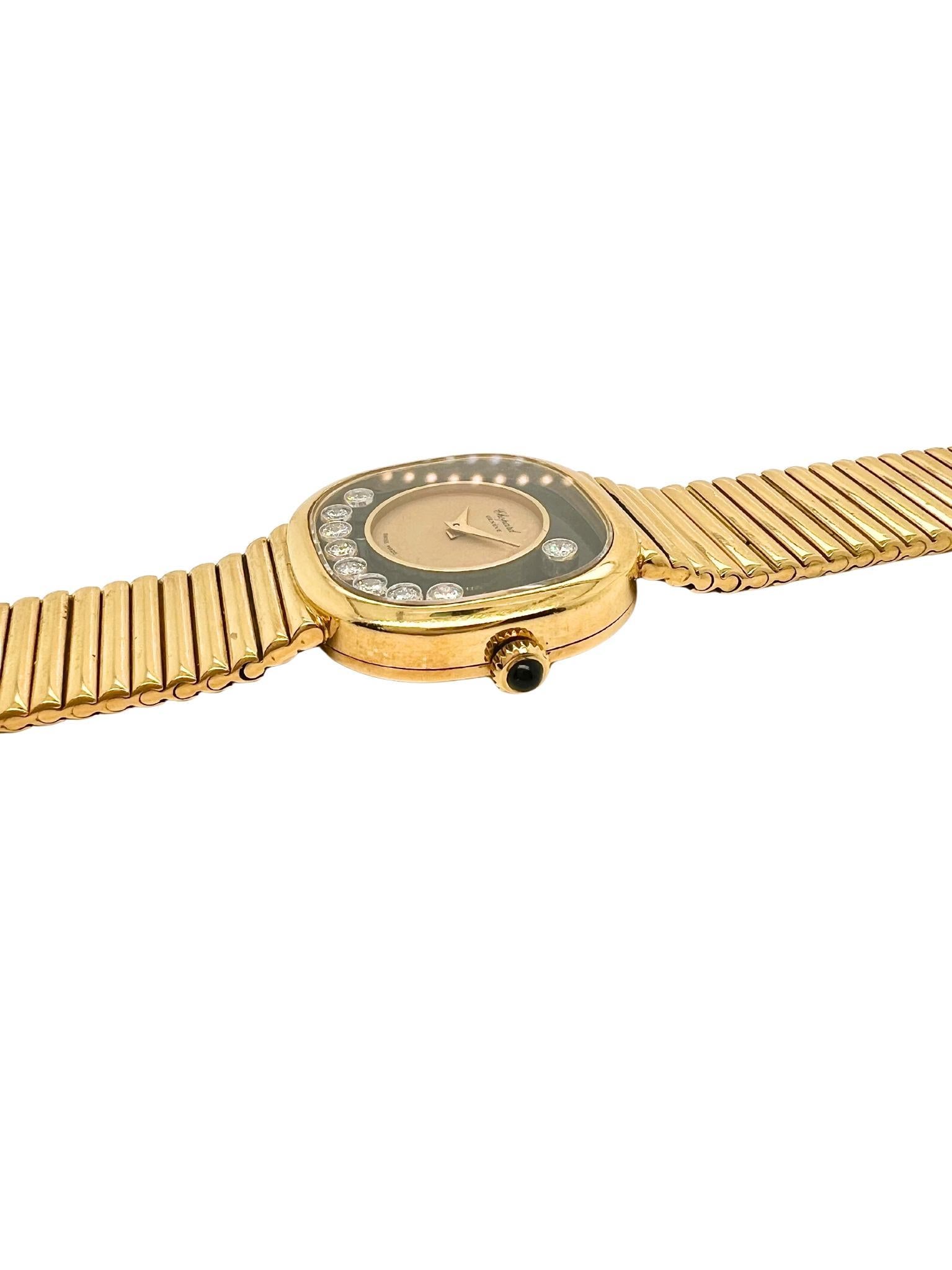 Orologio da donna Chopard Happy in oro giallo 18 carati con diamanti

Dettagli:
Materiale: oro giallo 18 carati
Pietra principale: diamanti 
Movimento: carica manuale
Cassa: circa 24 mm 
Marchio di garanzia: Chopard Geneve Swiss Made
Timbrata: