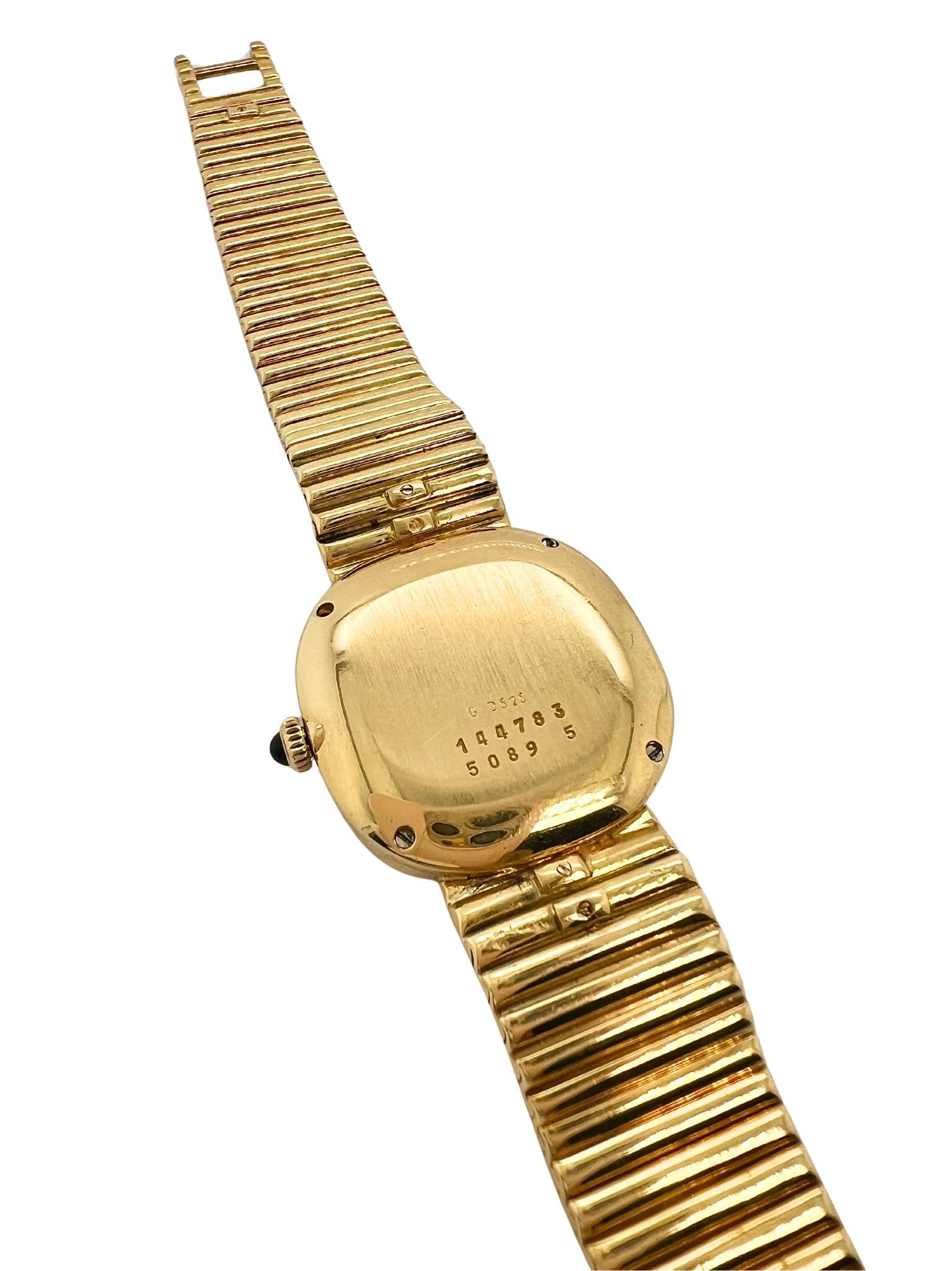 Taglio rotondo Orologio da donna Chopard Happy in oro giallo 18 carati con diamanti in vendita