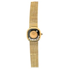 Chopard Happy 18k Yellow Gold Diamond Ladies Watch