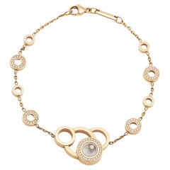 Armband aus 18 Karat Roségold mit Happy Bubble Diamanten von Chopard