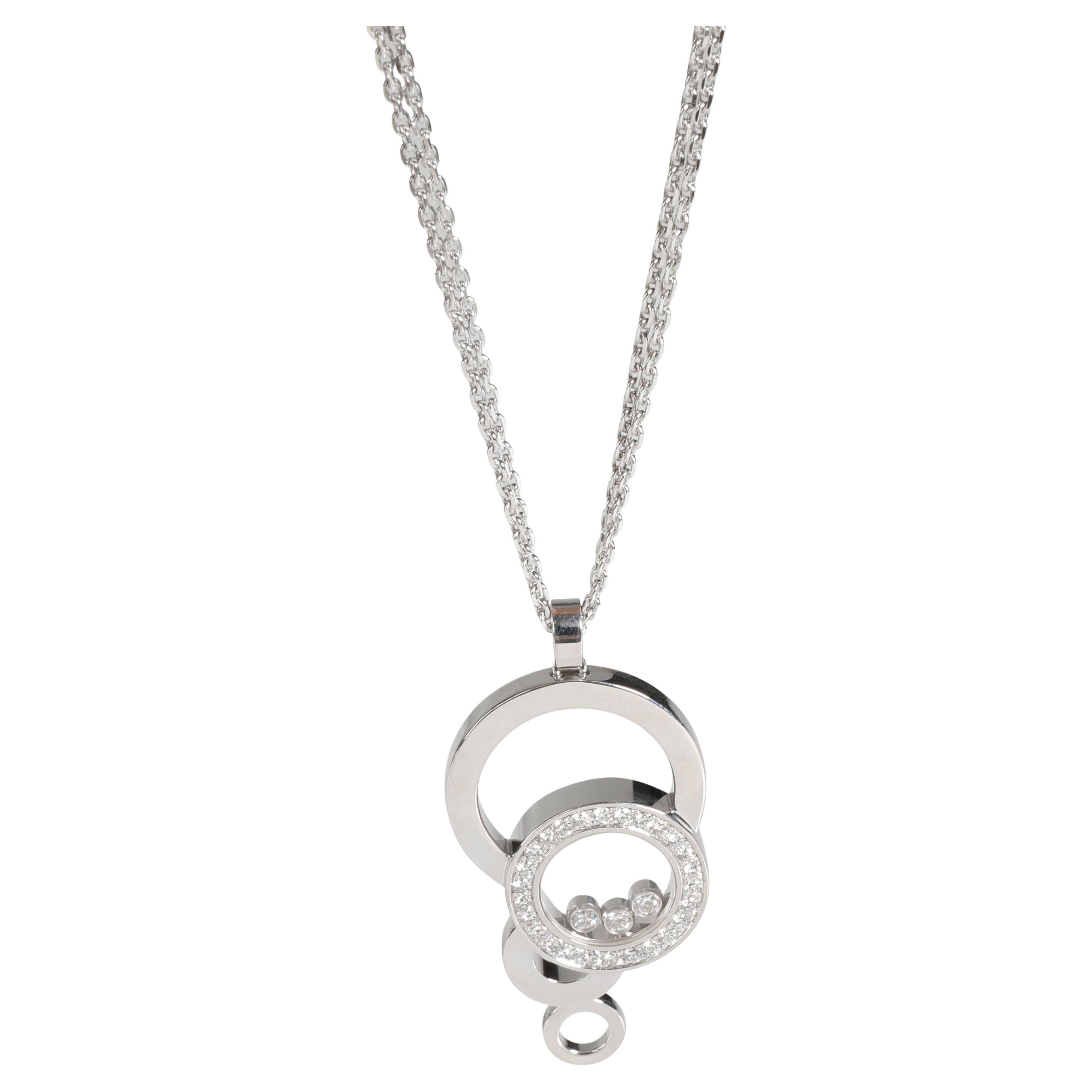 Chopard Polished CHOPARD Happy Diamonds Heart Necklace 18K White Gold 79/4854 FVJW001085 