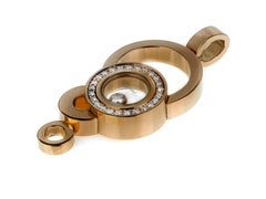 Chopard Happy Bubbles Diamond Pendant with Chain/Necklace in 18 Karat Rose Gold