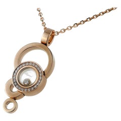 Chopard Happy Bubbles Diamond Pendant & Necklace in 18k Rose Gold