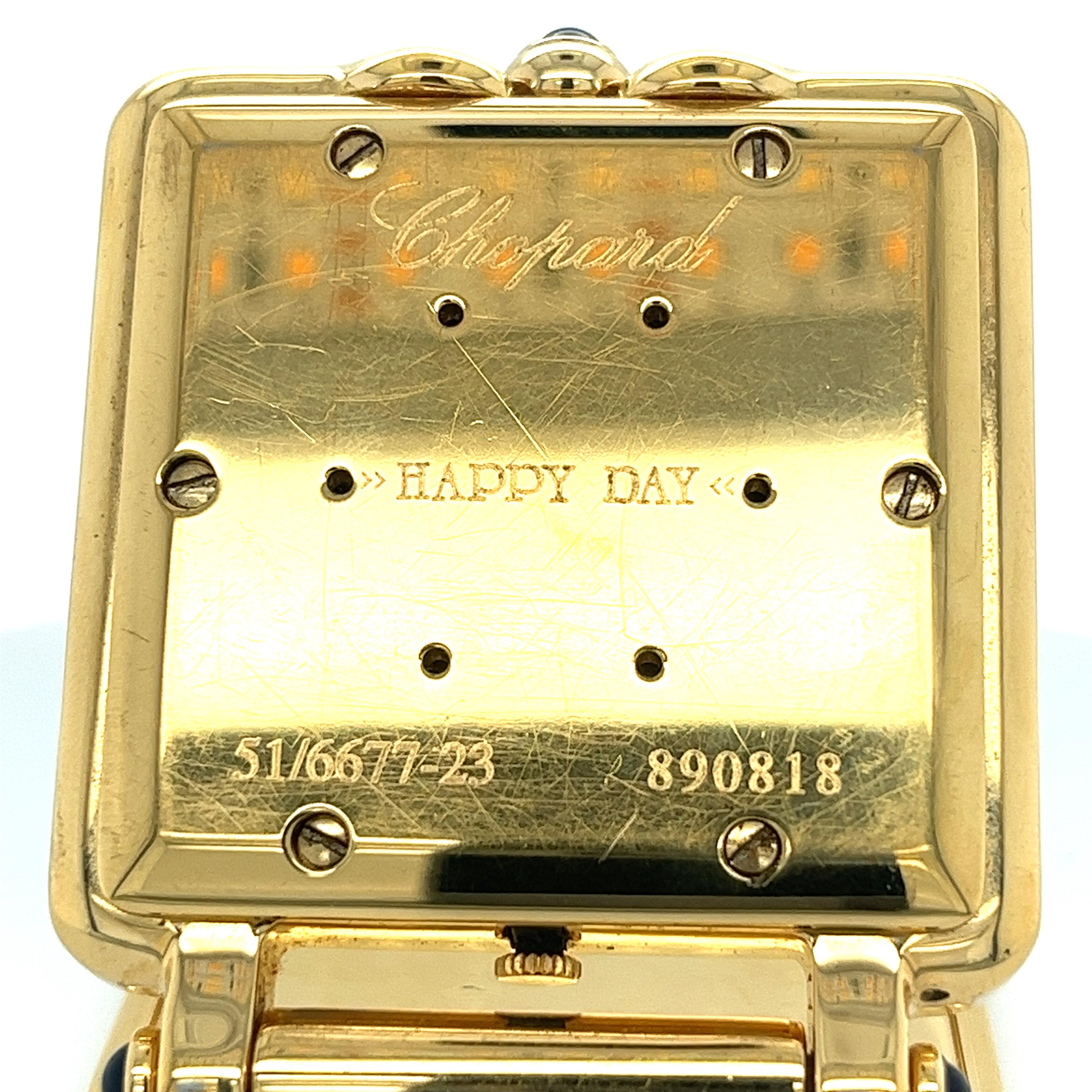 Women's or Men's Chopard Happy Day Traveling Pocket Watch And Clock 51/6677-23 - 890818