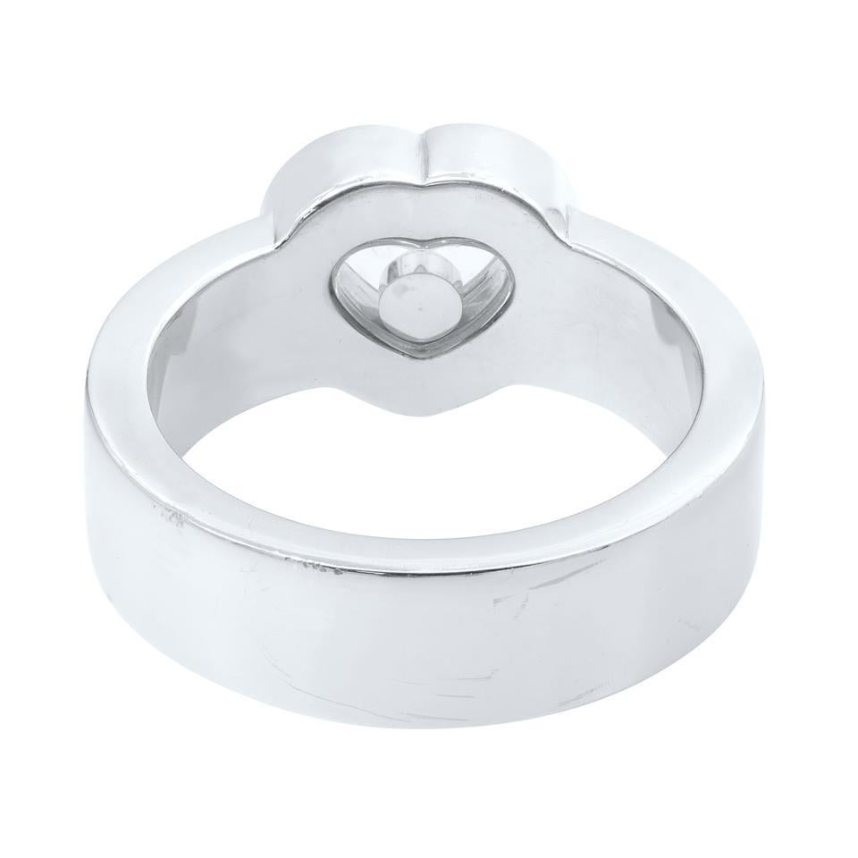 Happy Diamond 18 Karat Weigold Ring 0,05 Karat Gesamtkaratgewicht von Chopard im Zustand „Hervorragend“ im Angebot in New York, NY