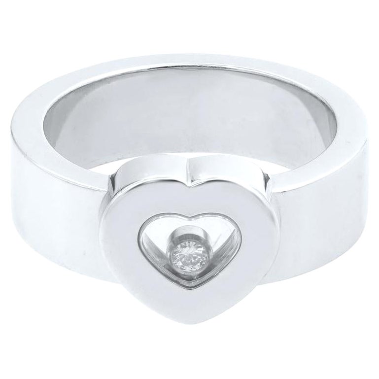Happy Diamond 18 Karat Weigold Ring 0,05 Karat Gesamtkaratgewicht von Chopard