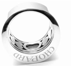 Chopard Happy Diamond 18k White Gold Floating Diamond Ring, Estate