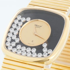 Chopard Happy Diamond 18k Yellow Gold Black Onyx Ref 2164