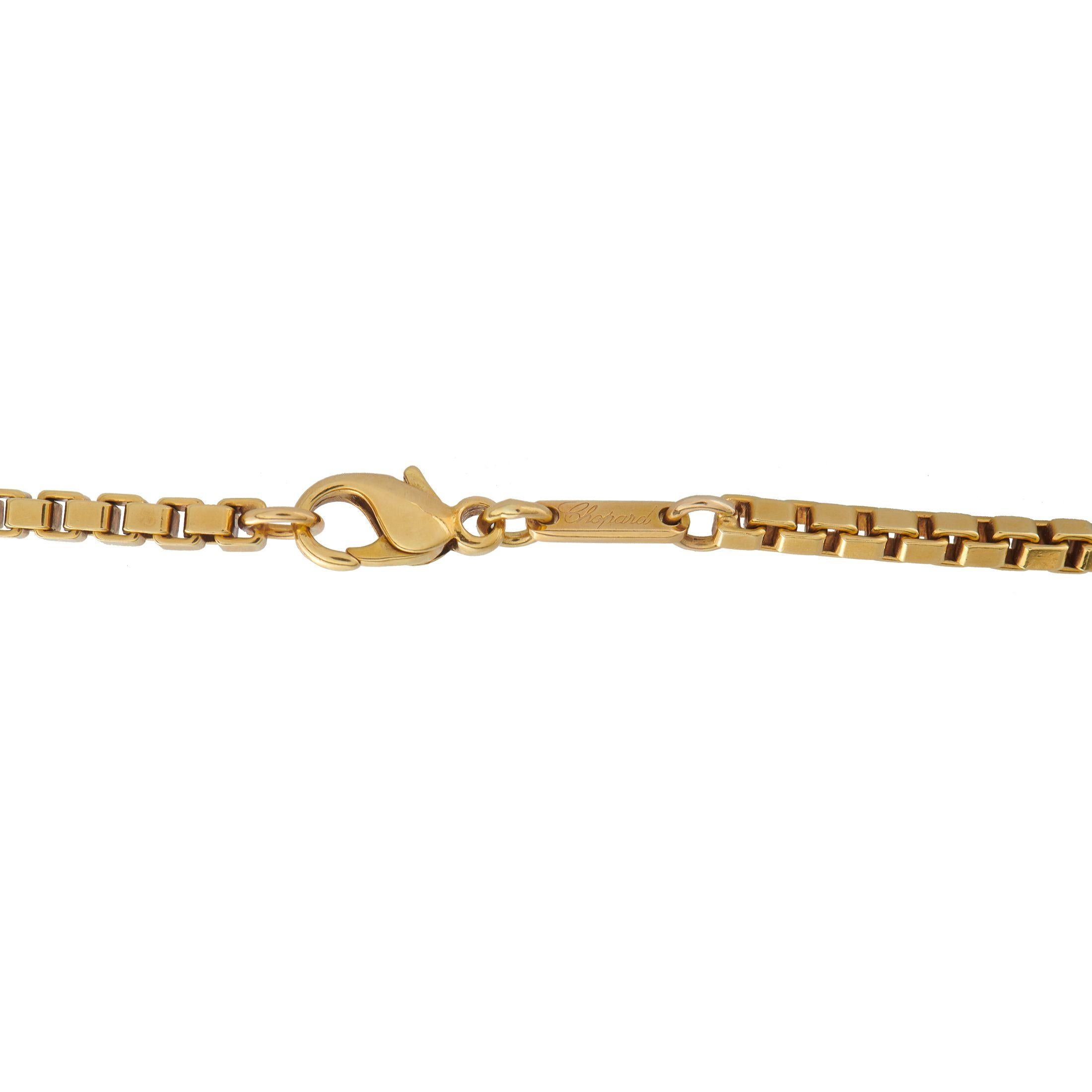 Chopard Happy Diamond 18K Gelbgold Anhänger Halskette CH10-070925 (Rundschliff) im Angebot
