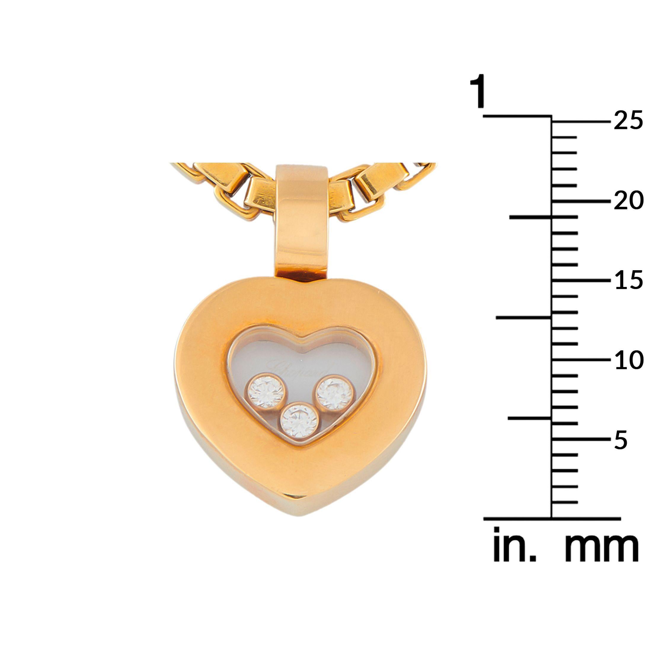 Chopard Happy Diamond 18K Gelbgold Anhänger Halskette CH10-070925 Damen im Angebot