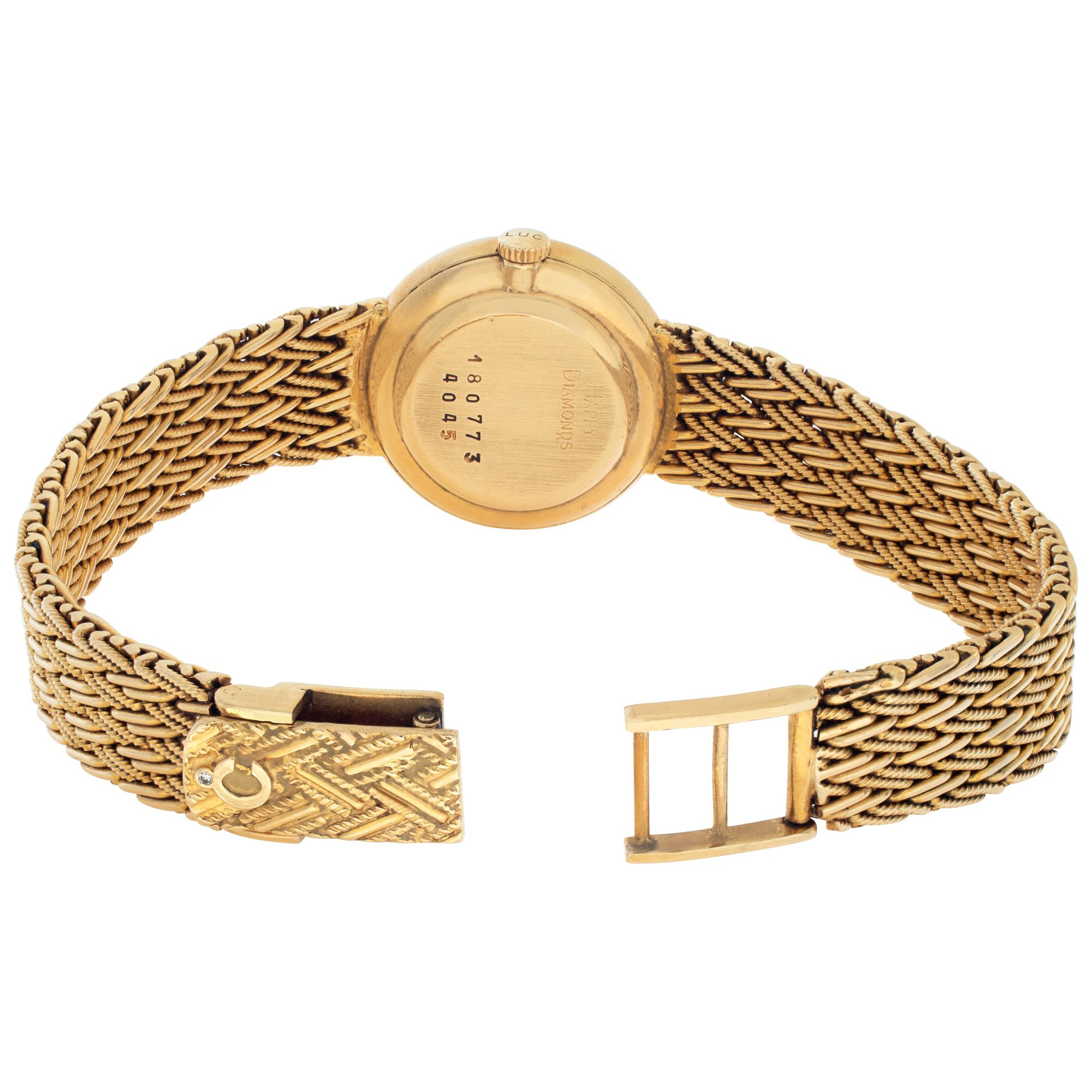 Women's Chopard Happy Diamond 18k Yellow Gold Wristwatch Ref 4045