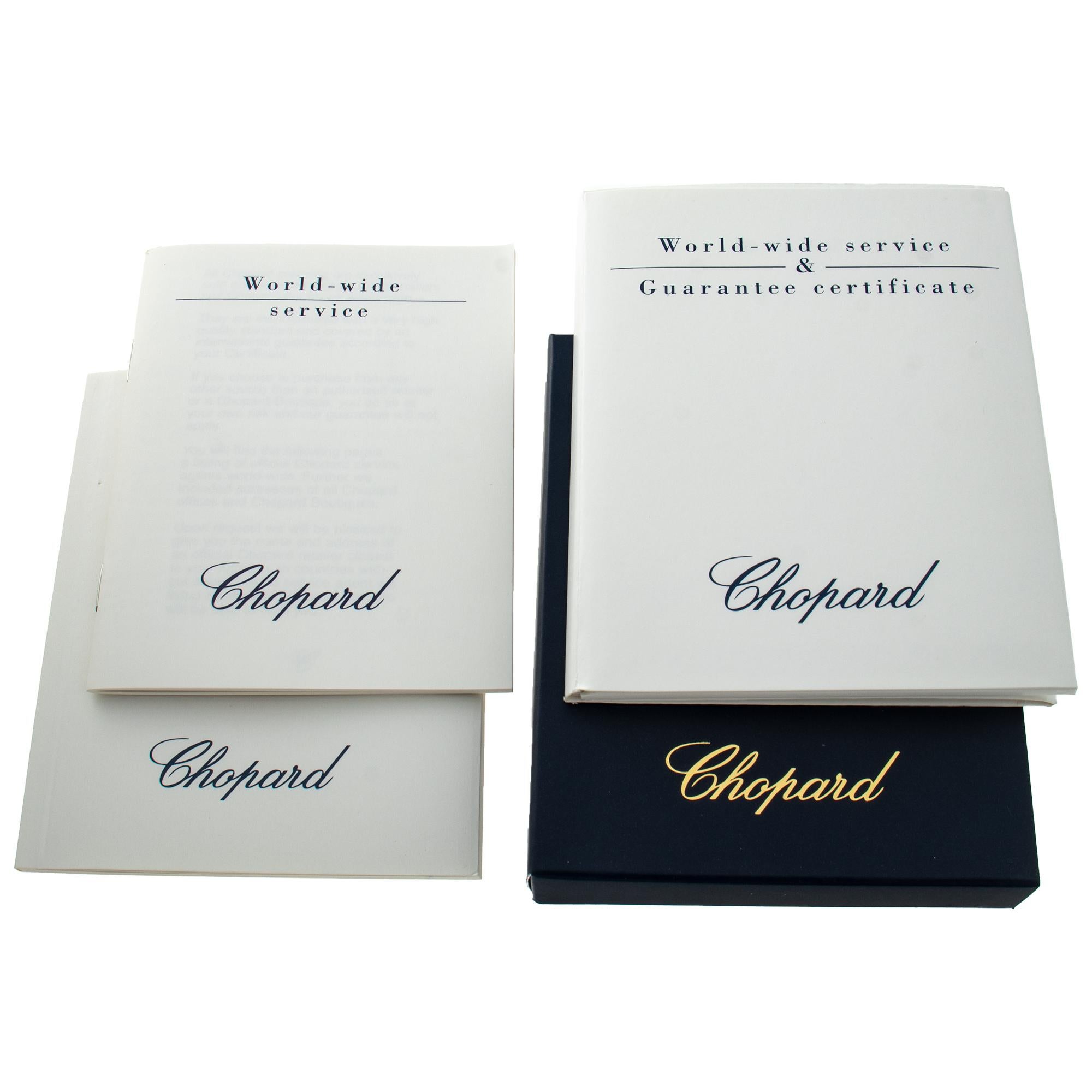 Chopard Happy Diamond 18k White Gold Wristwatch Ref 207233 For Sale 1