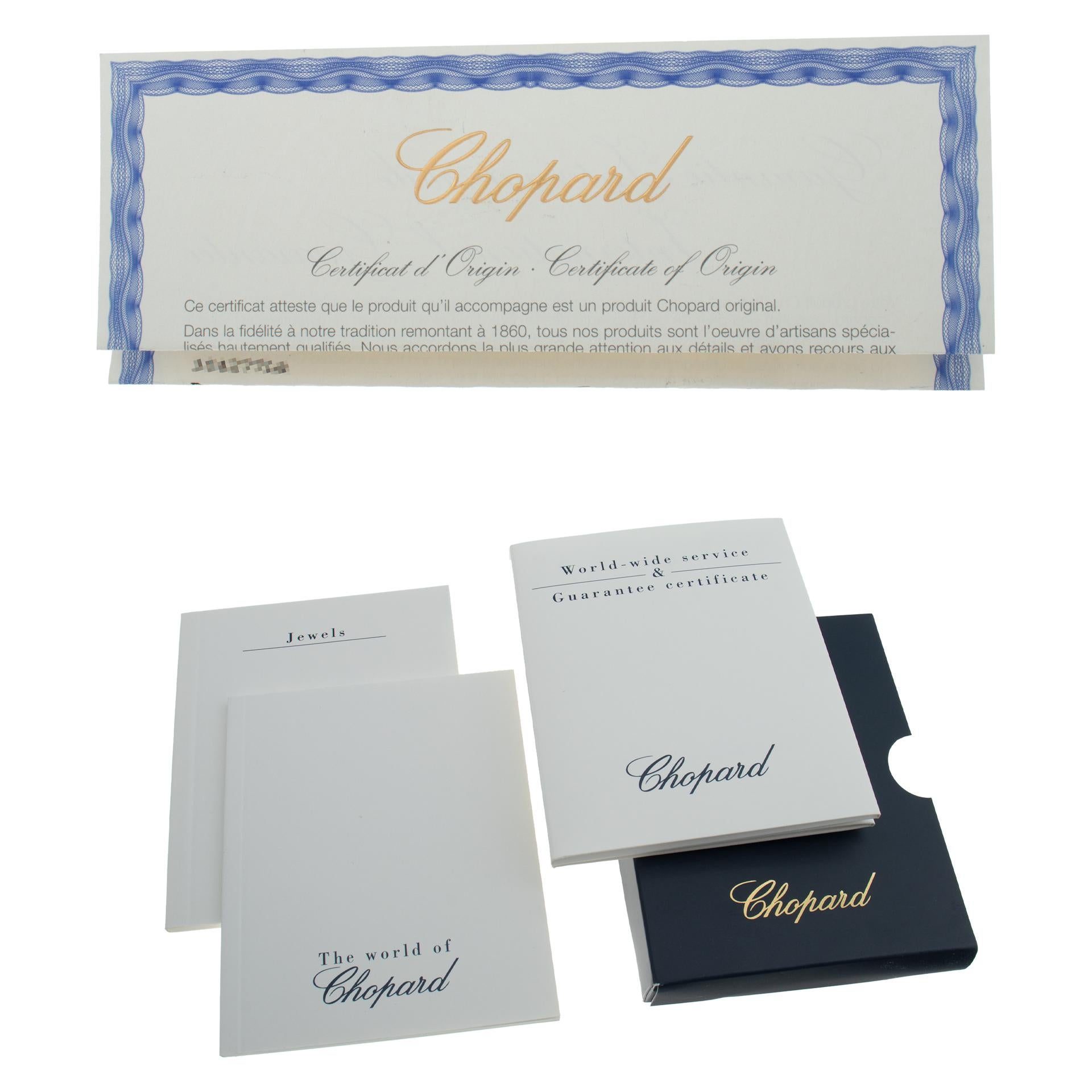 Chopard Montre-bracelet Happy Diamond en or rose 18 carats, réf. 207469 en vente 1