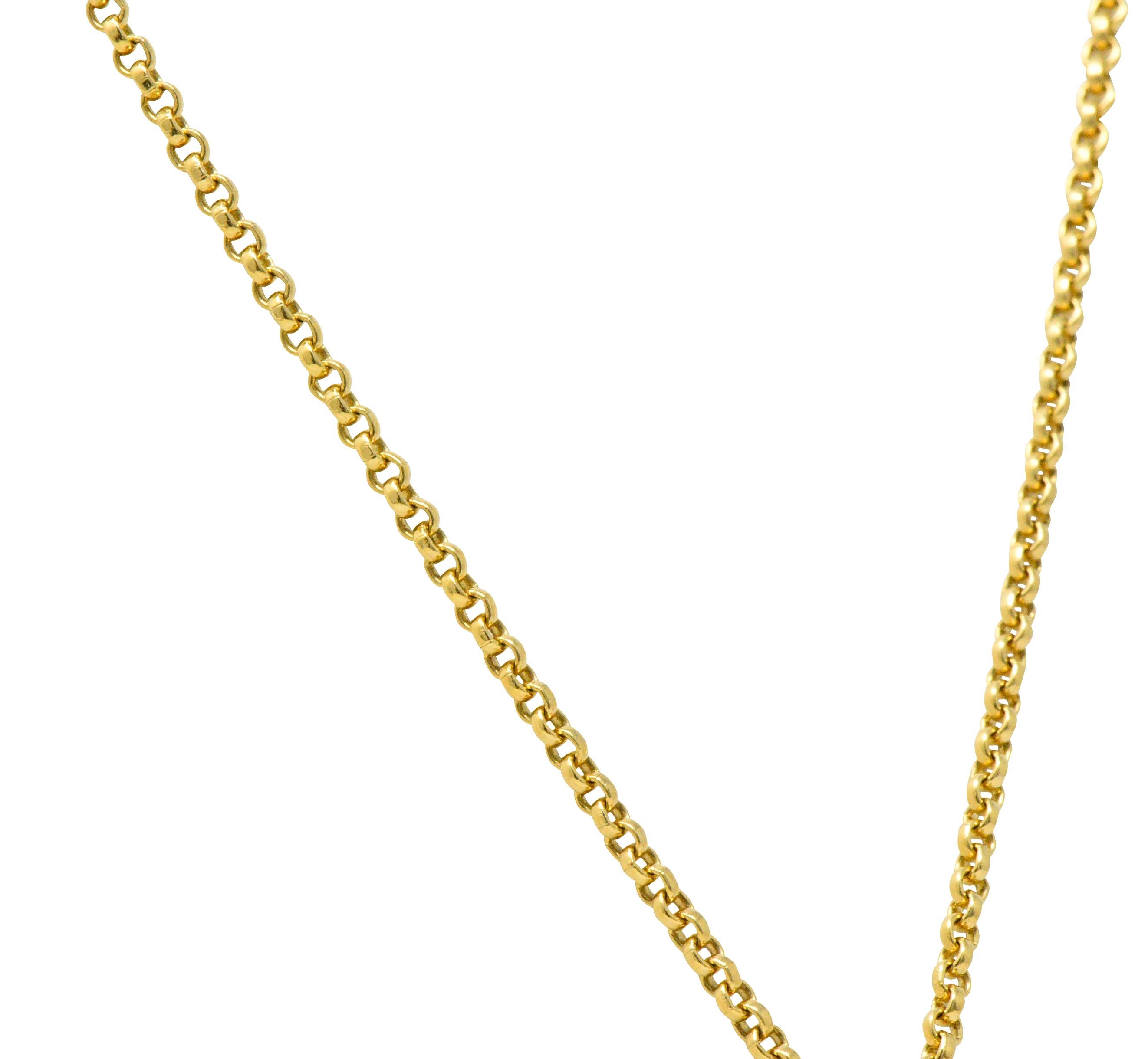 Contemporary Chopard Happy Diamond Clown 18 Karat Yellow Gold Pendant Necklace