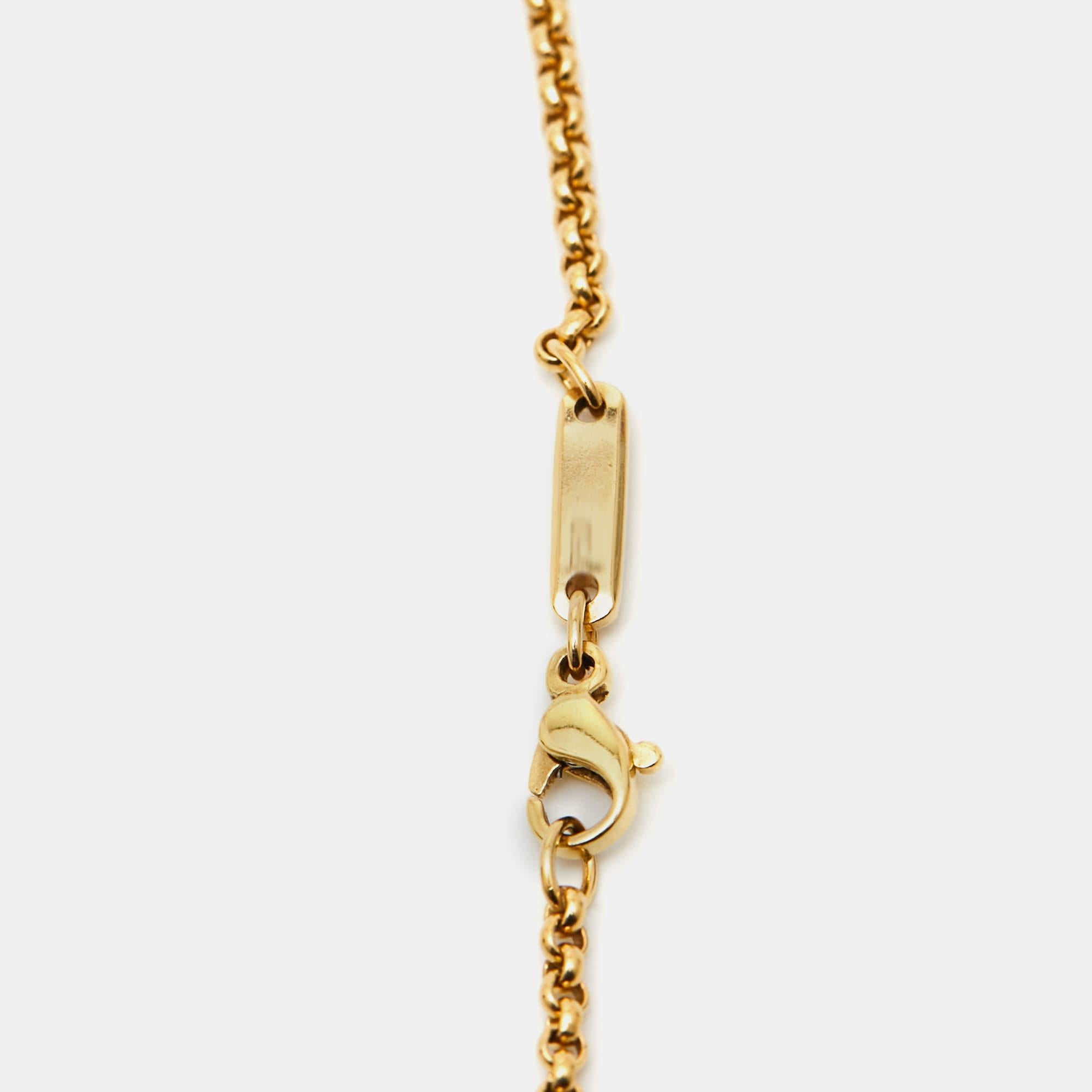 Women's Chopard Happy Diamond Elephant 18k Yellow Gold Pendant Necklace