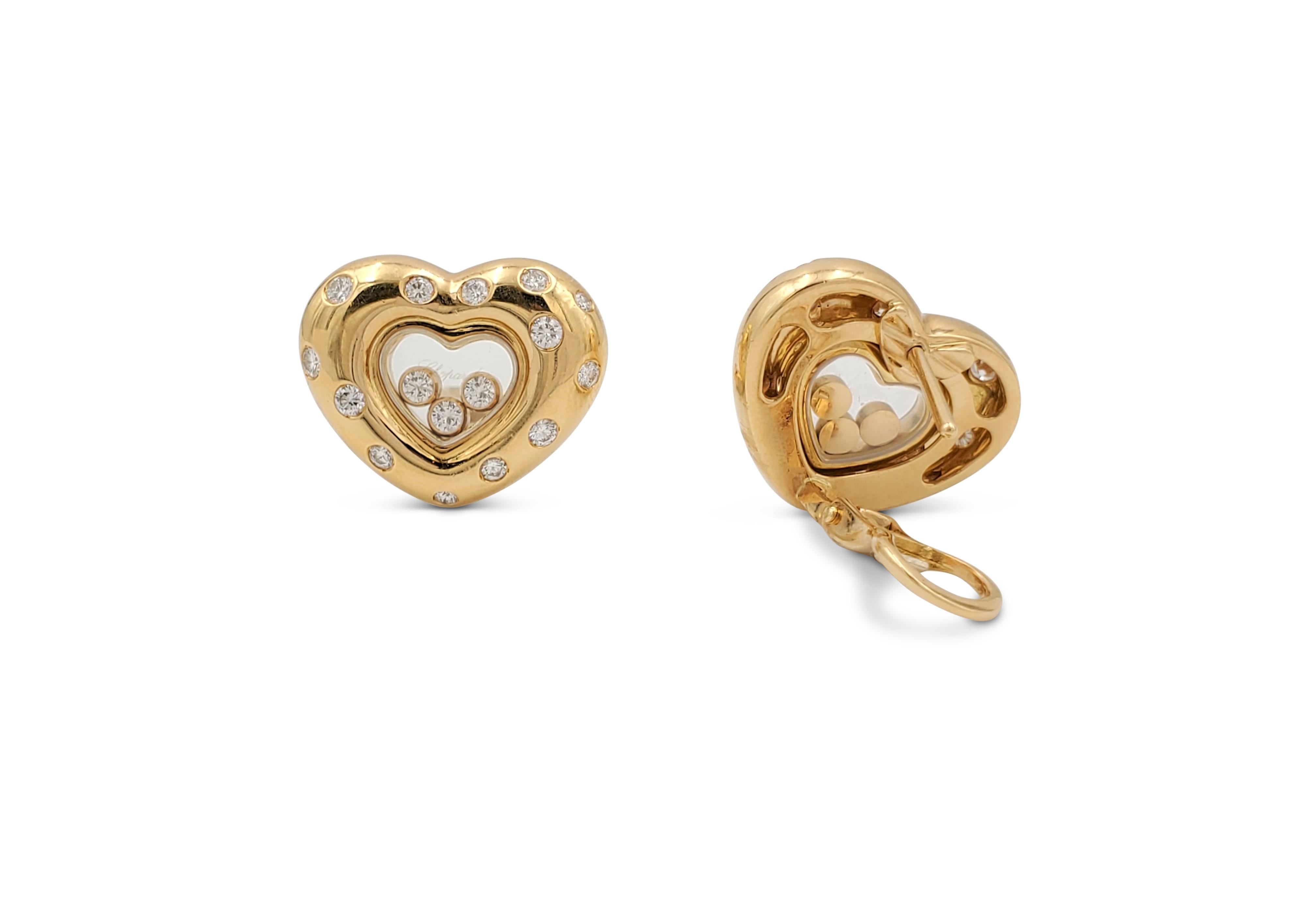 chopard happy diamond heart earrings