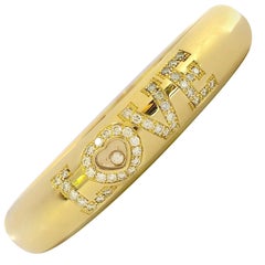 Chopard Happy Diamond Gold Love Bangle