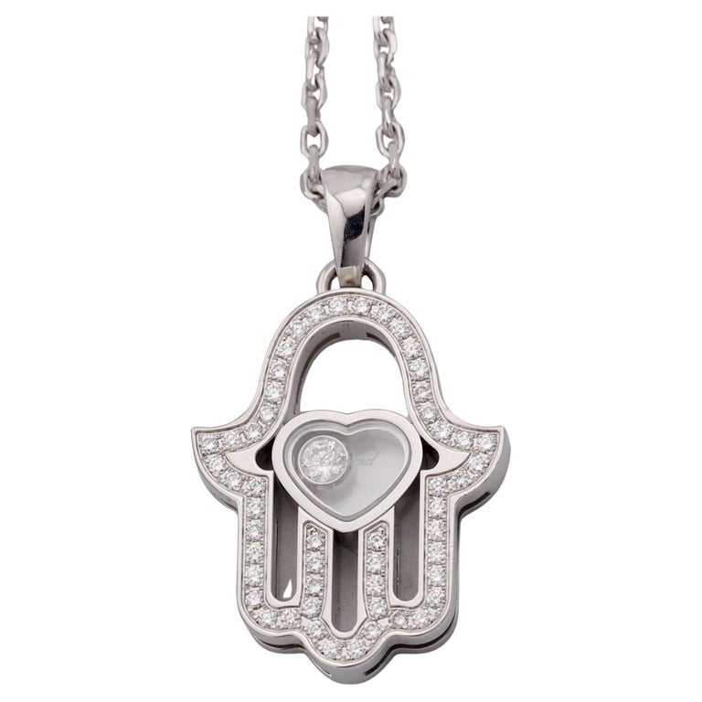 Pendant Chopard Hamsa Chopard Happy Diamond Hamsa Hand 18k White